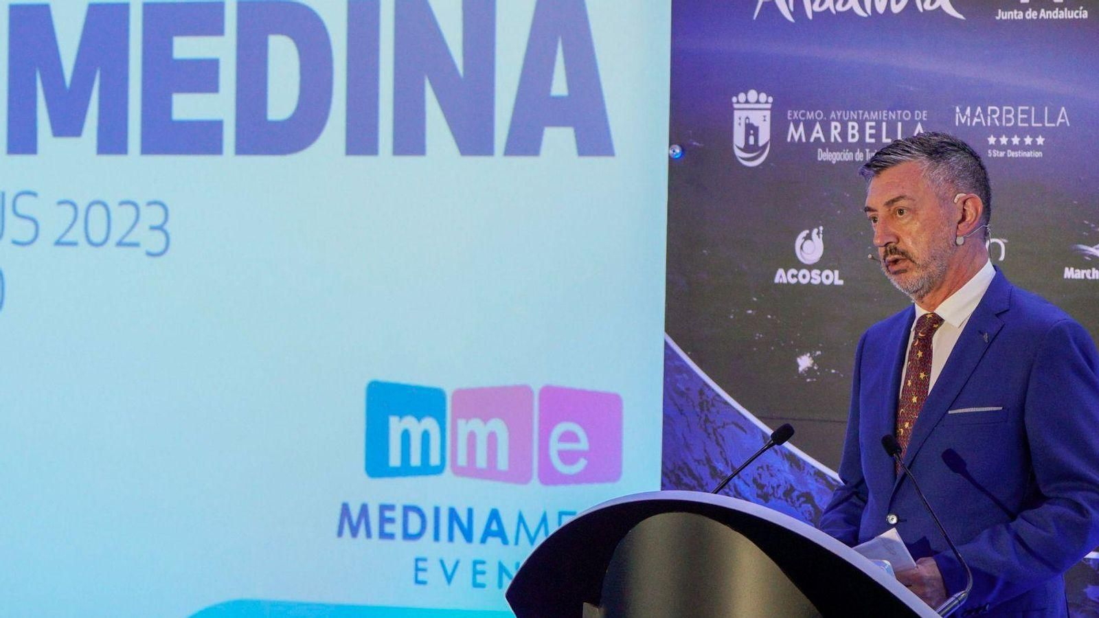 Ricardo Medina, en un evento en Marbella en 2023.