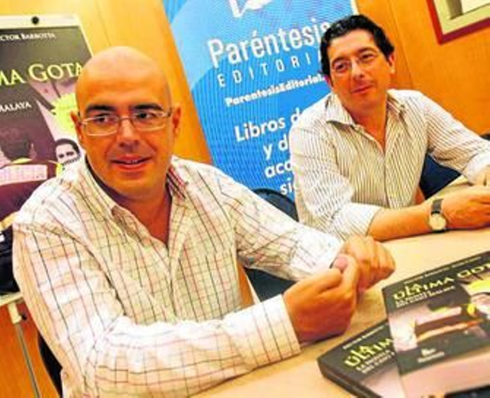 Los periodistas Juan Cano y Héctor Barbotta.
