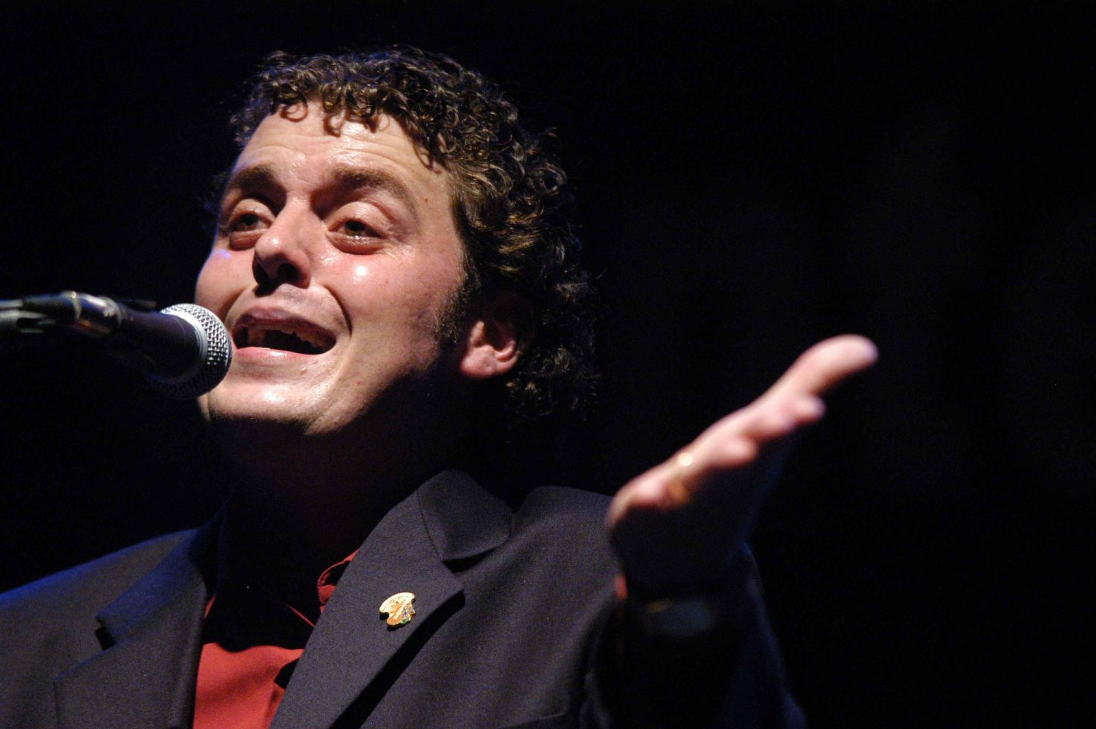 Antonio Ortega en uan actuación.