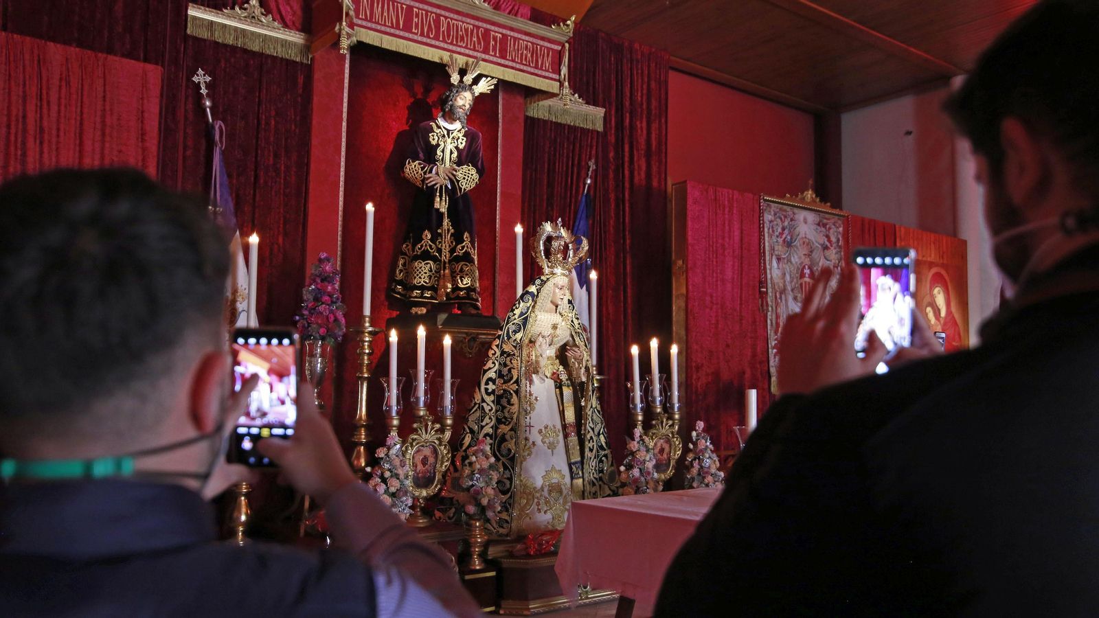 Los titulares del Soberano Poder, fotografiados este Miércoles Santo.