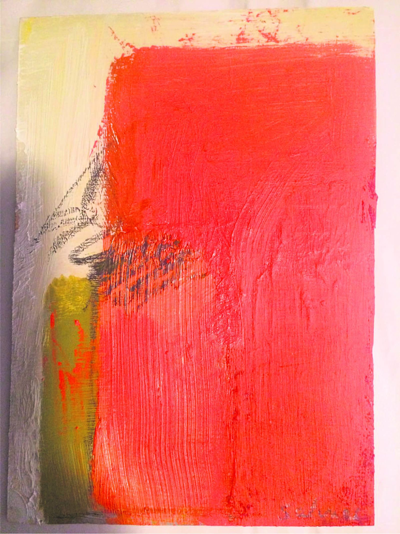 Detalle de la obra de Manuel Salinas que ilustra uno de los poemas.