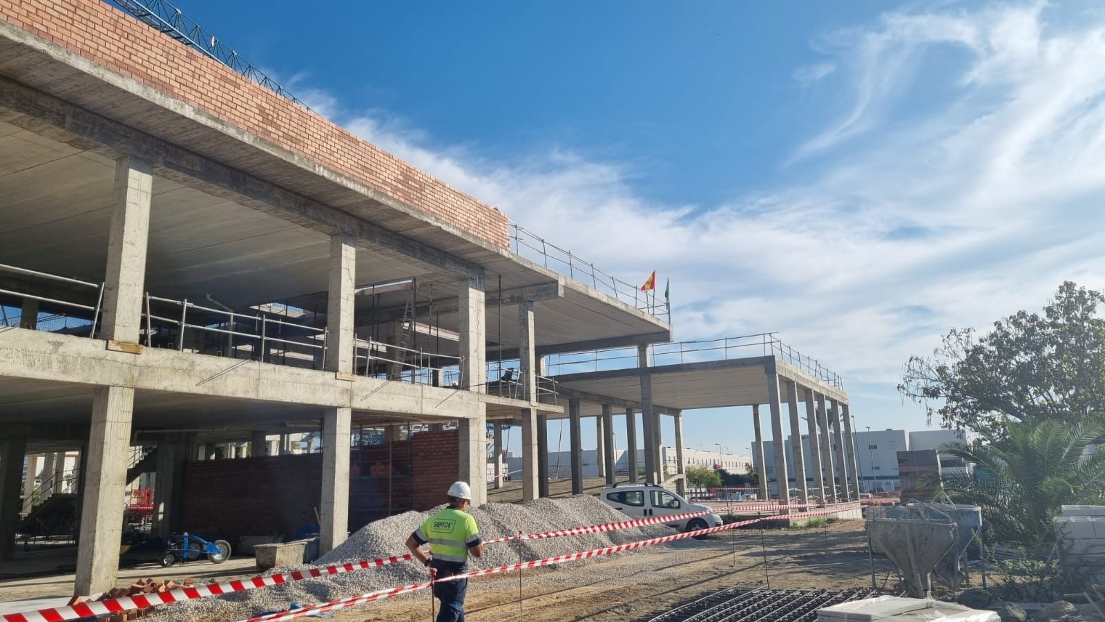 Así marchan las obras del segundo aulario Carmelo García Barroso en el Campus de Jerez de la UCA