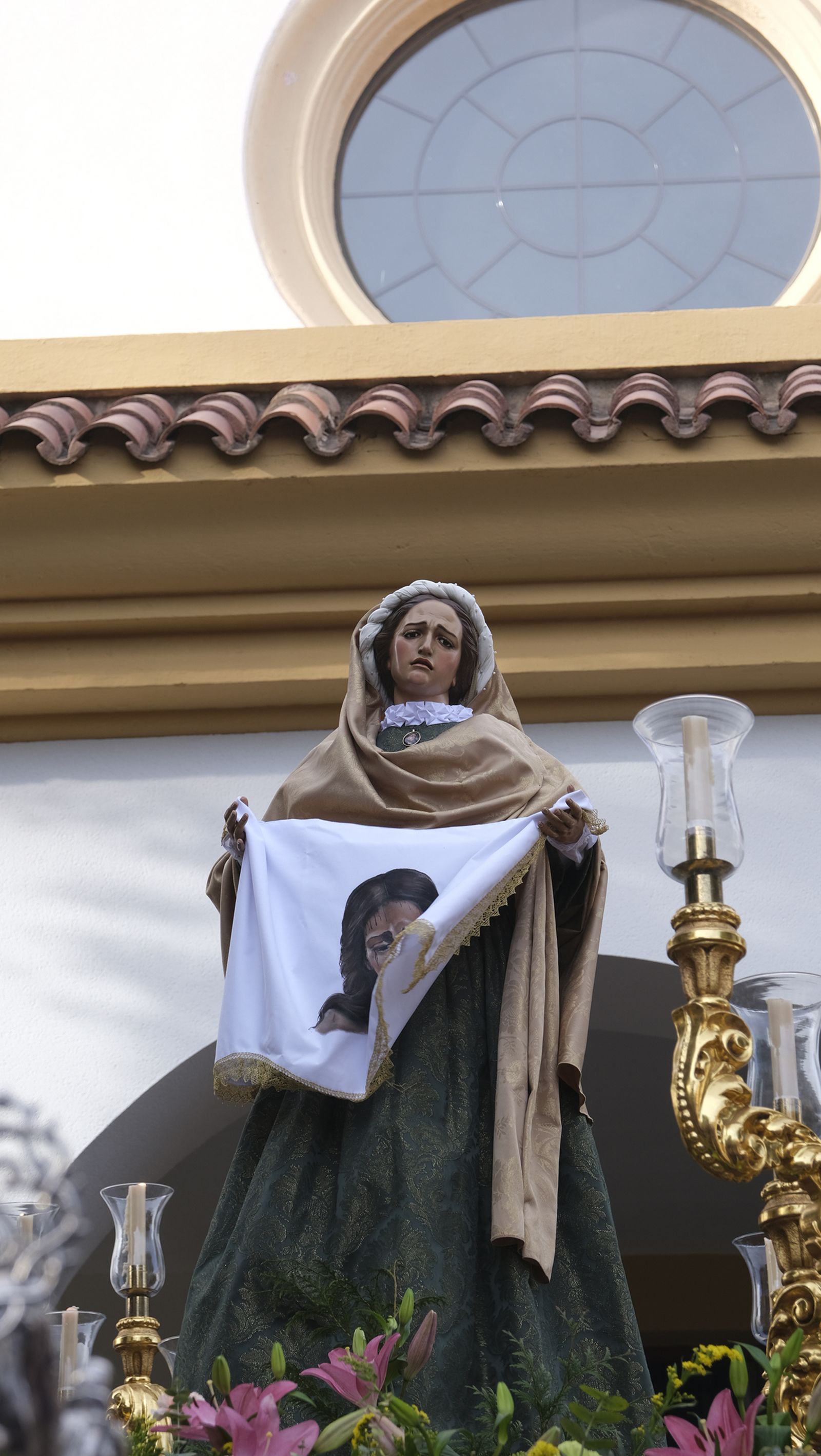 La procesión del Encuentro por las calles de Almería, en imágenes