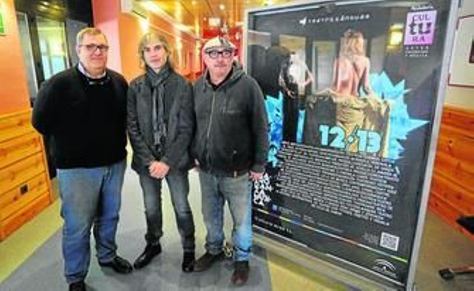 Presentación ayer de la actuación de Soto esta noche en el Cánovas.