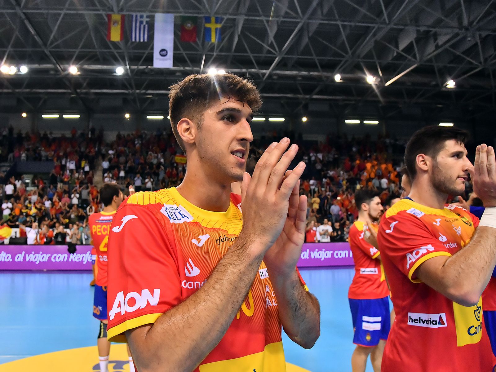 Antonio Serradilla, en un encuentro con la selección.