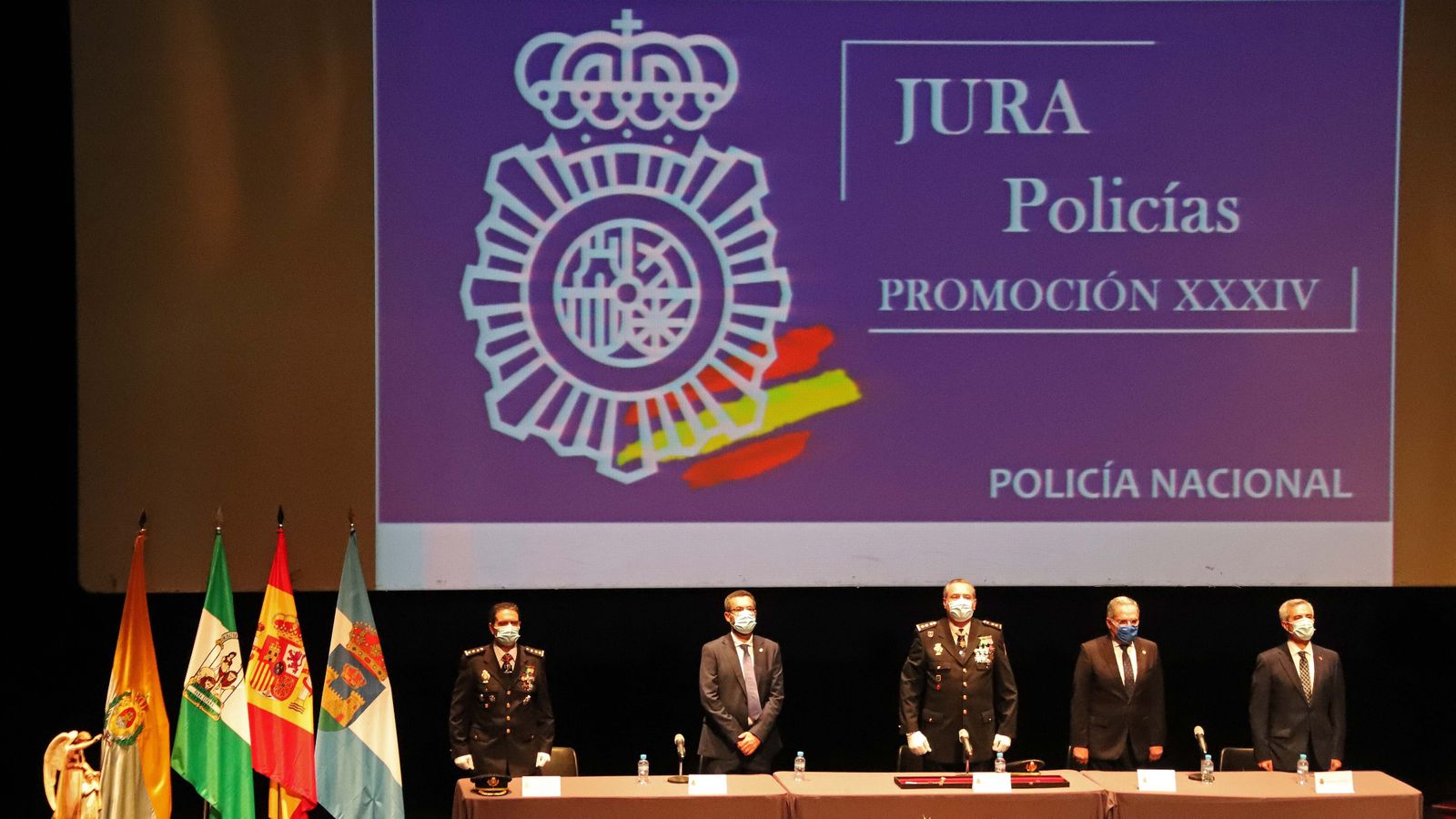 Acto de jura de cargo de la XXXIV promoción de Policía Nacional en La Línea