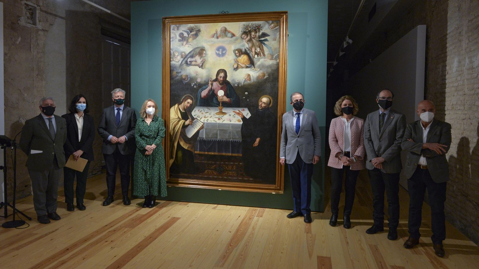 Representantes patrimoniales de la Universidad de Sevilla y la Junta de Andalucía, en el Cicus.