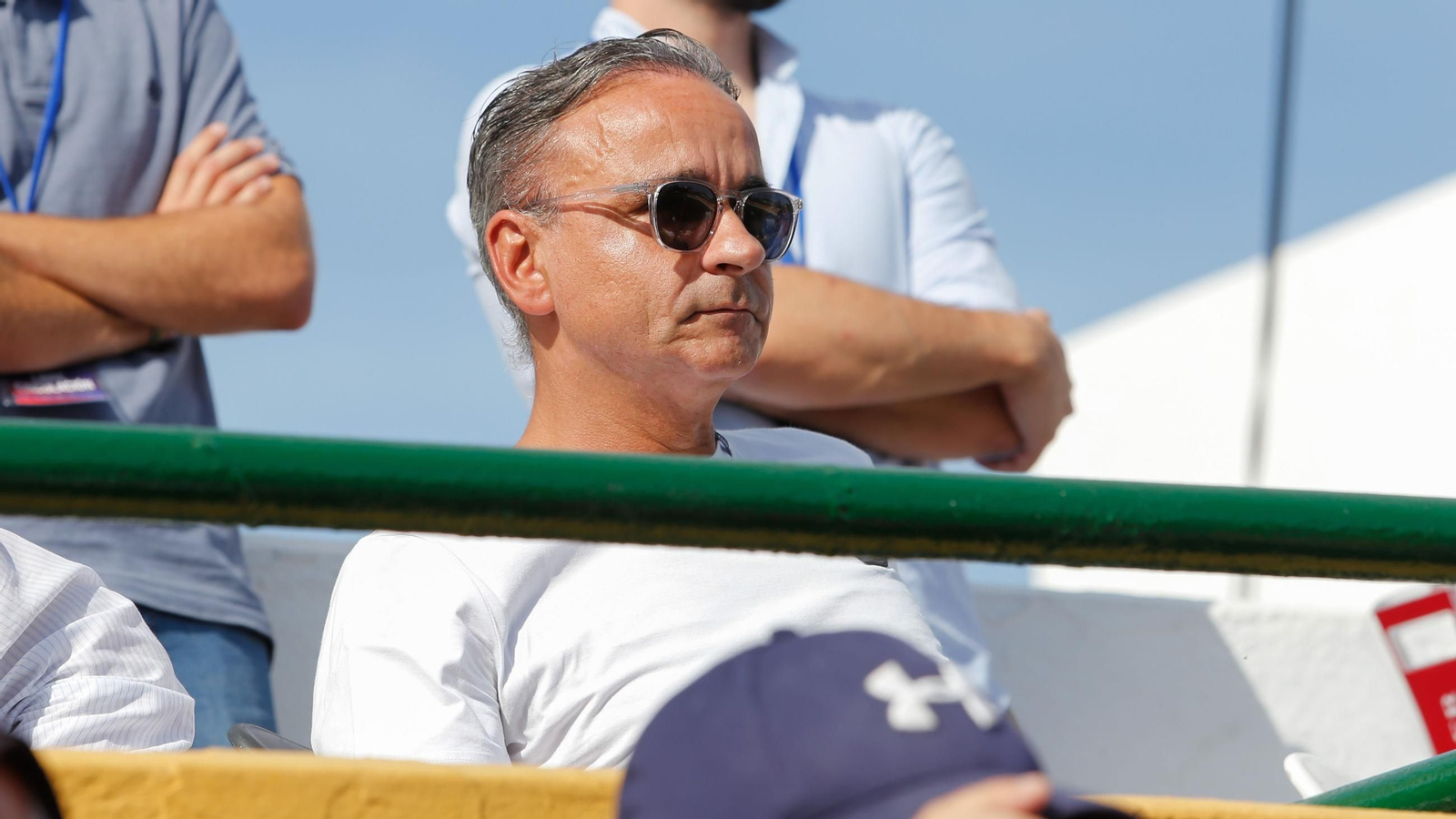 El propietario de la Balona, Andrés Roldán, este domingo en Estepona