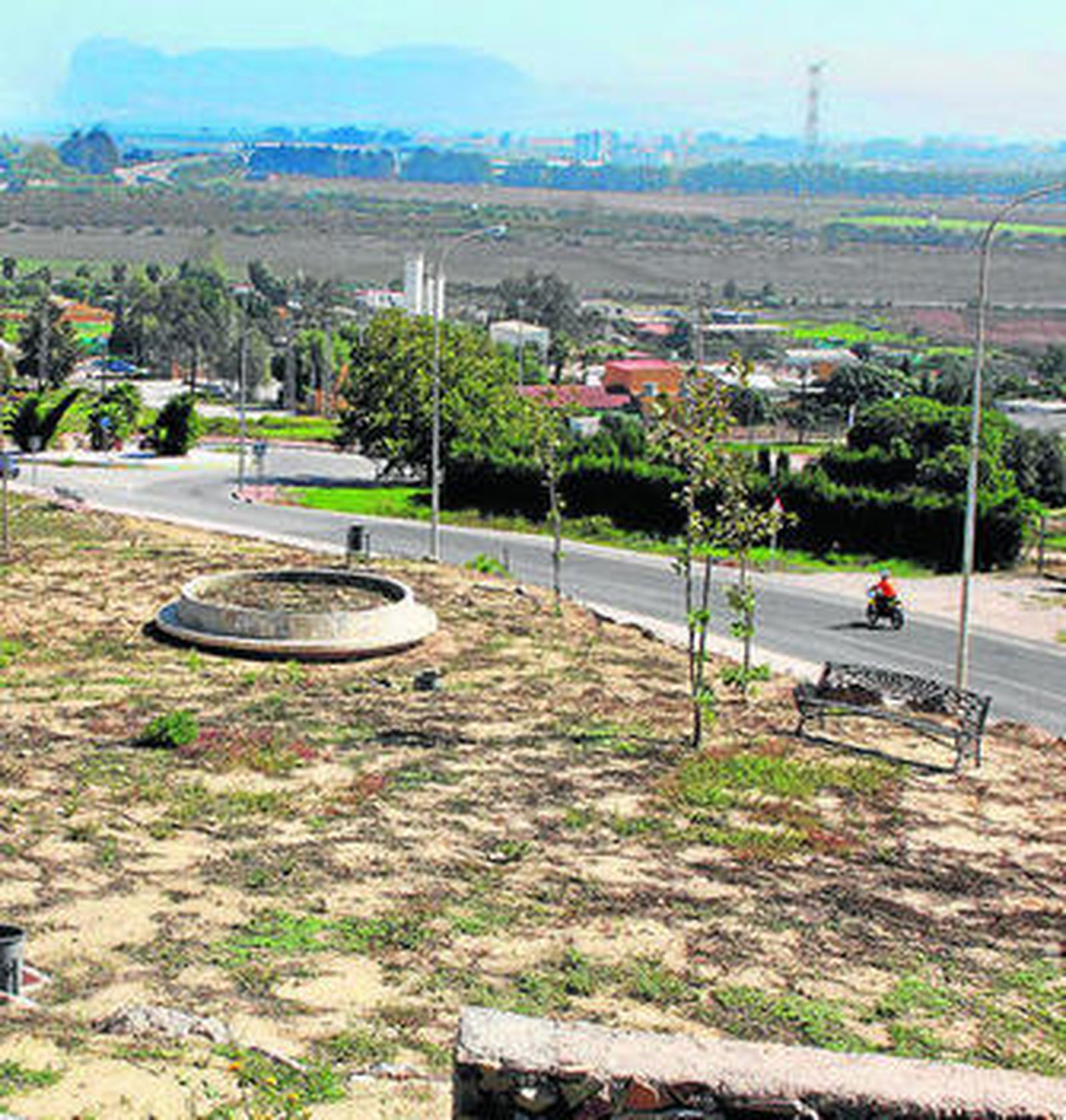 La acera del Parque del Oeste, lugar de la agresión de los perros.