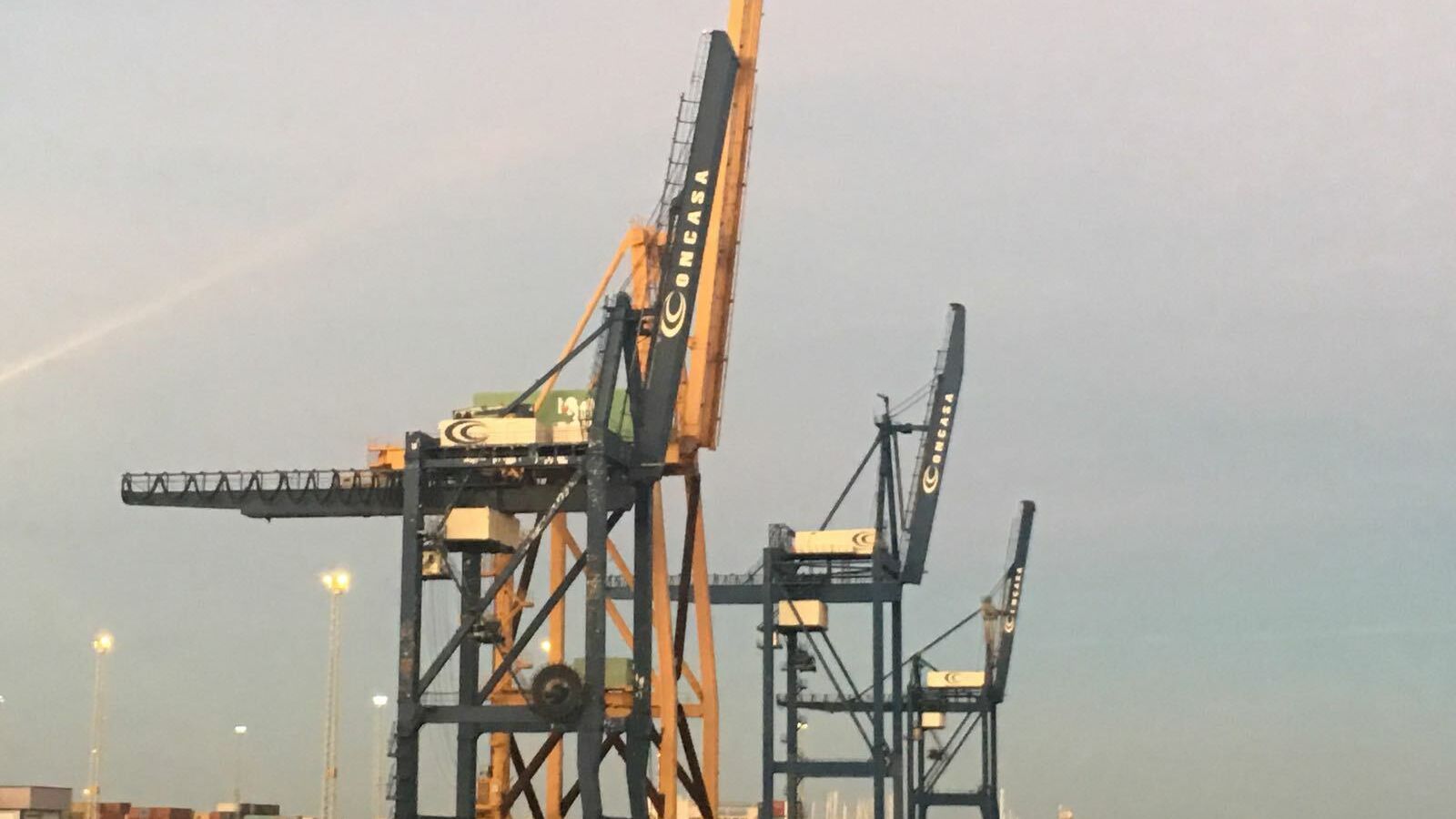 Terminal de contenedores del puerto de Cádiz.