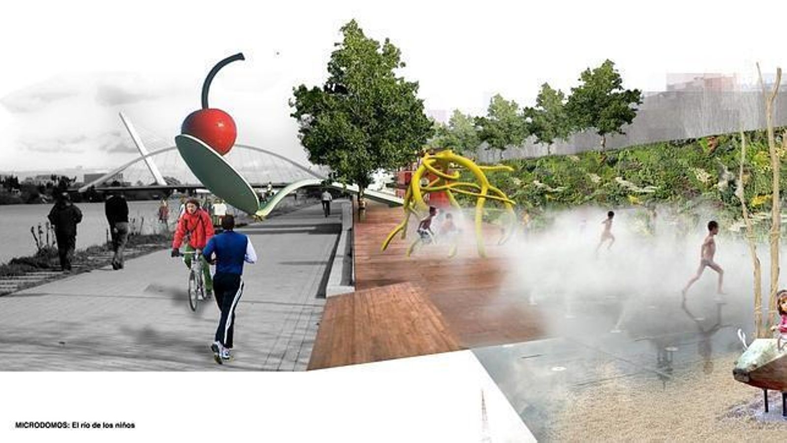 Recreación del microdomos del Proyecto Guadalquivir del PSOE.