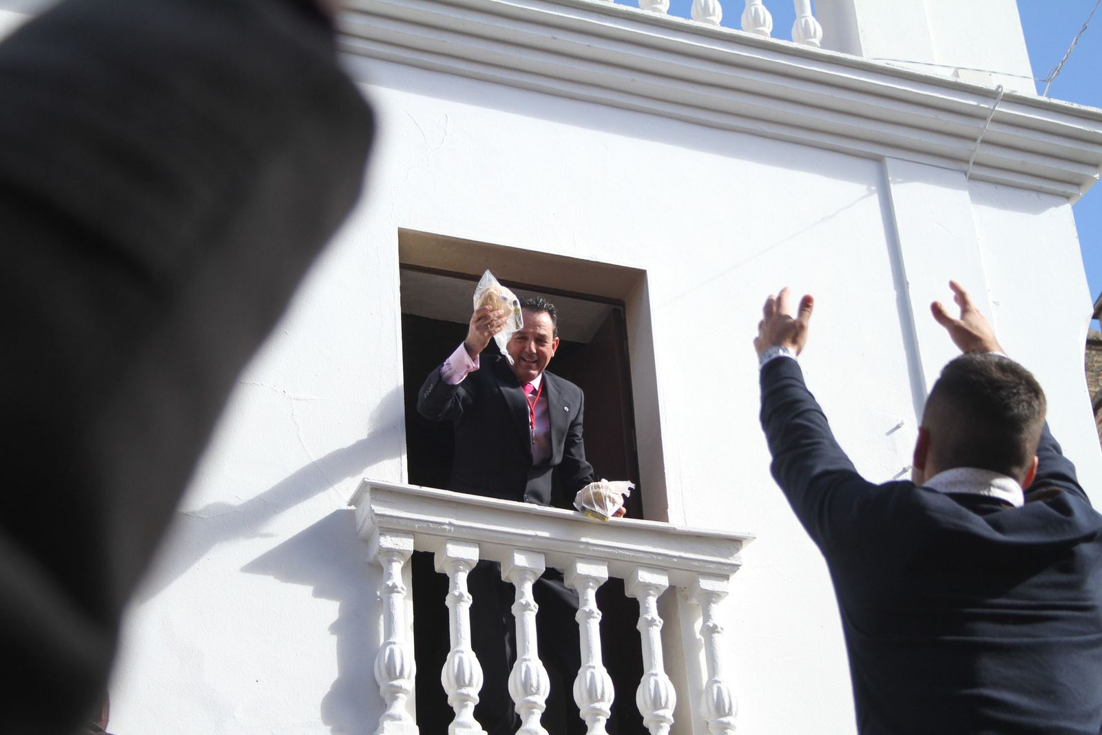 Imágenes de las tiradas en honor a San Antonio Abad en Trigueros