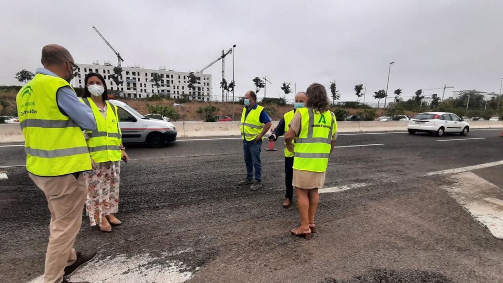 Visita a las obras de la Ronda Oeste de Córdoba.
