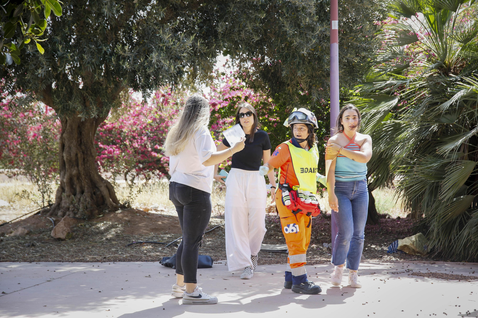 Las mejores imágenes del simulacro emergencias 061