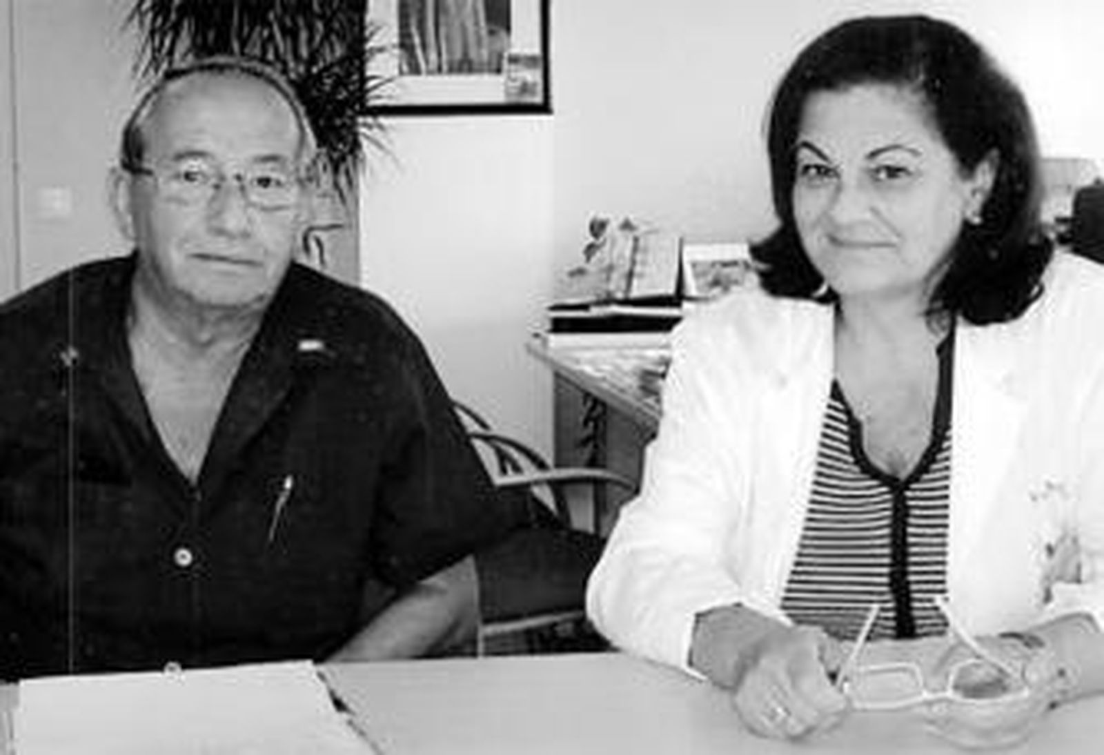 Juan Manuel Cristóbal y María Fernanda Raposo, durante su reunión.