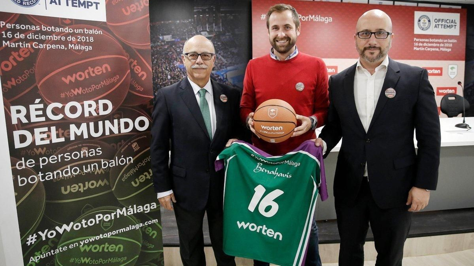 Eduardo García, en la presentación de Record Guinness Worten.