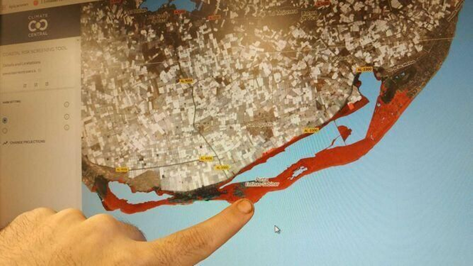 Así sufrirá tu pueblo el aumento del nivel del mar en Almería