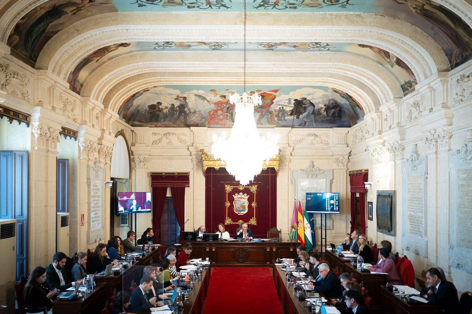 Pleno del Ayuntamiento de Málaga.