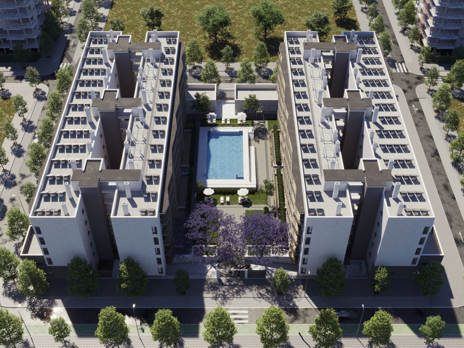 Una de las promocios de VPO de alquiler en Palmas Altas