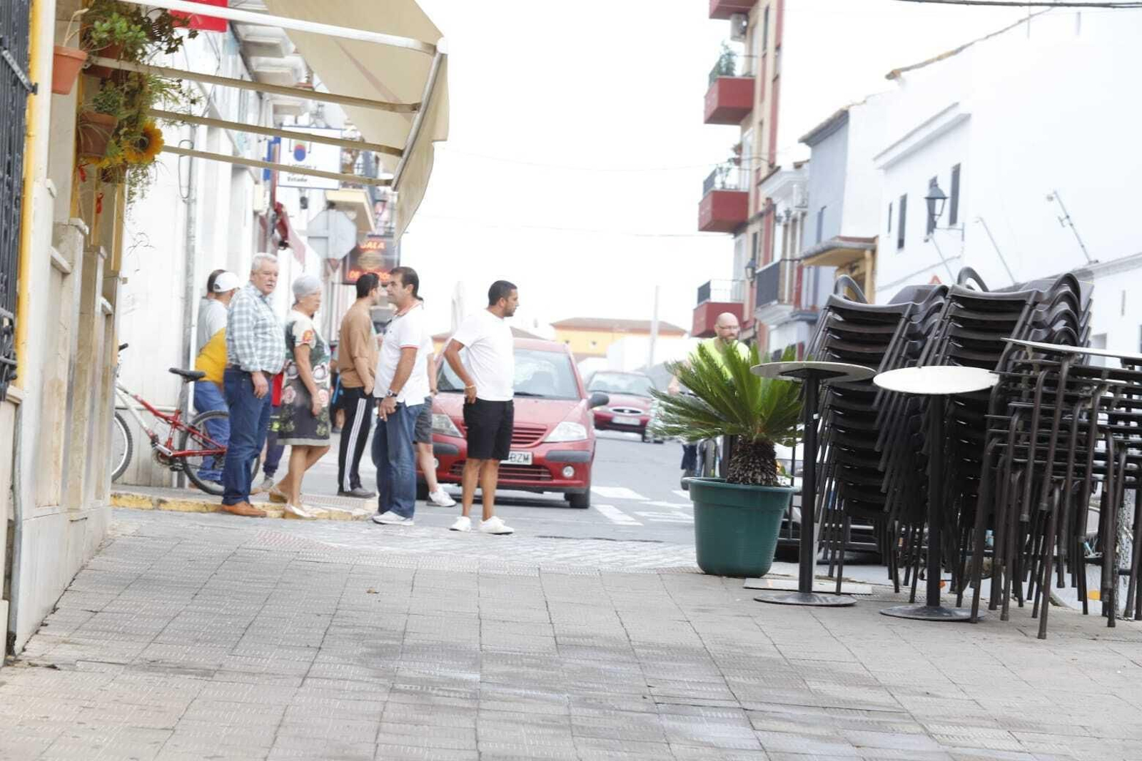 Imagen de la terraza donde se produjo el atropello.