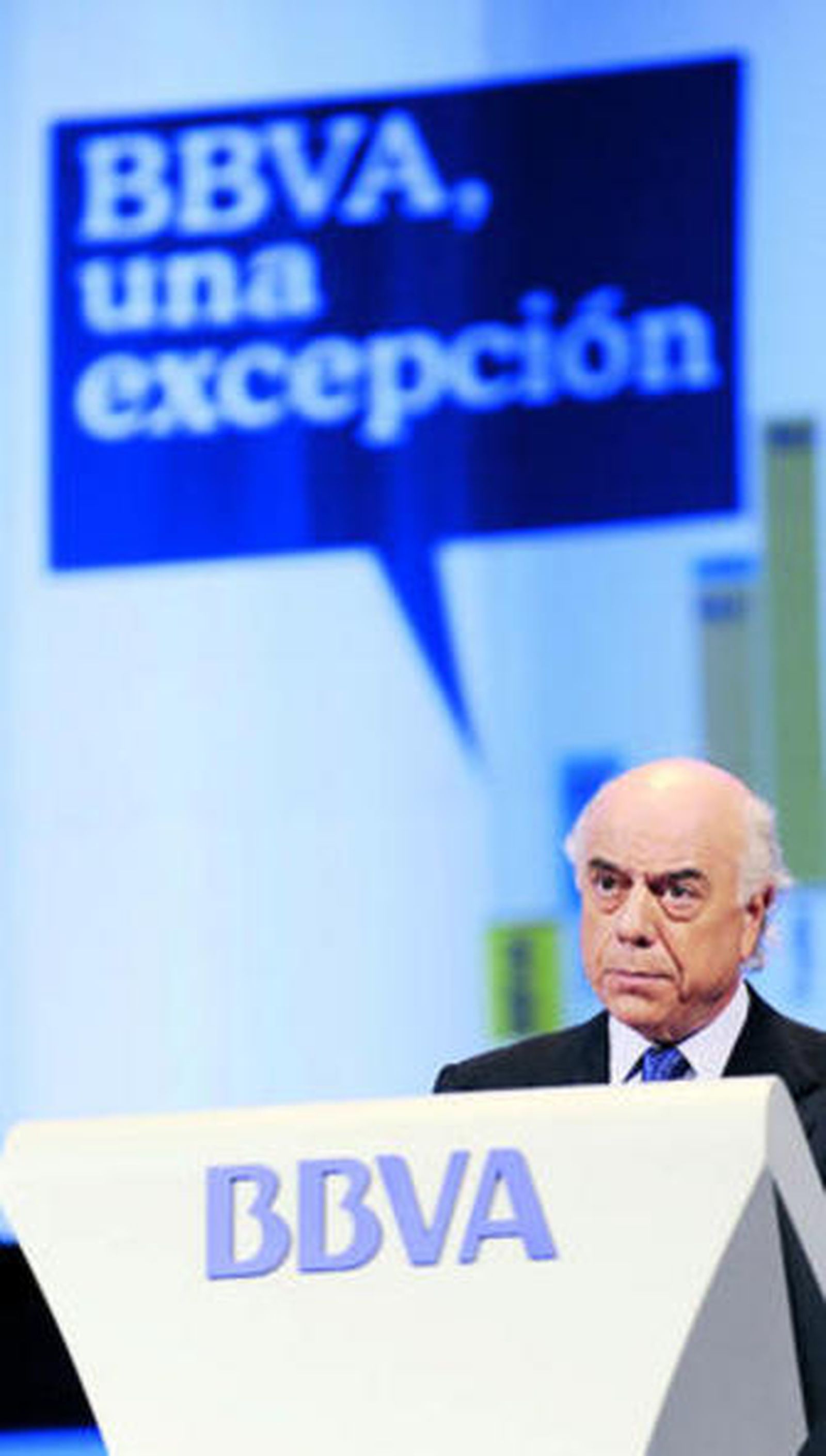 Francisco González, presidente de BBVA, ayer en Bilbao.
