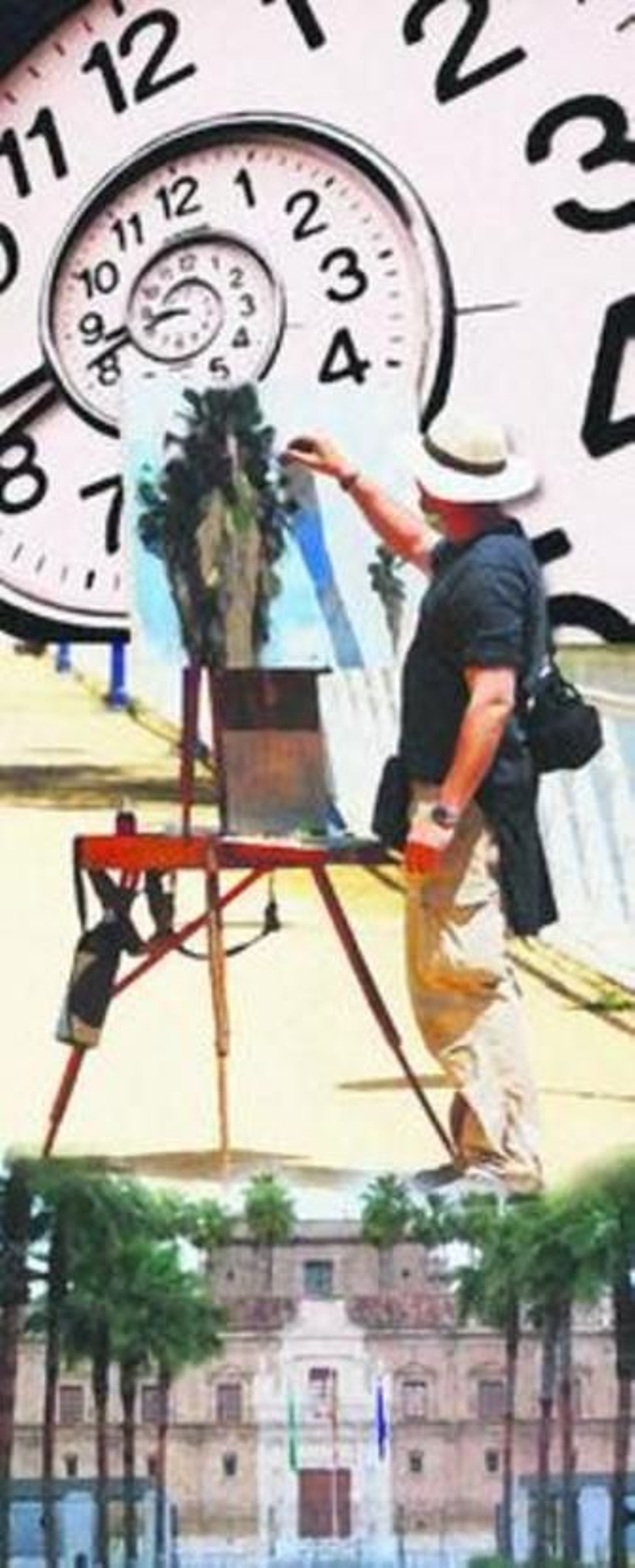 Ocho horas para pintar el Parlamento