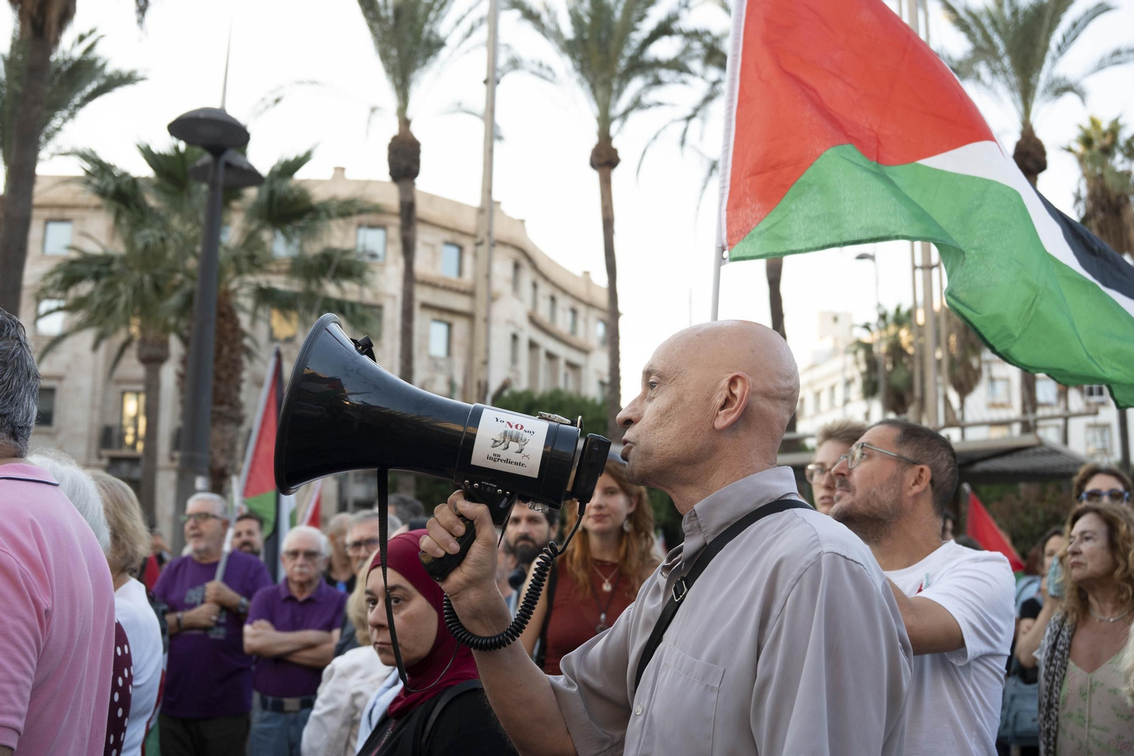 Manifestación convocada por la Plataforma Almería por Palestina