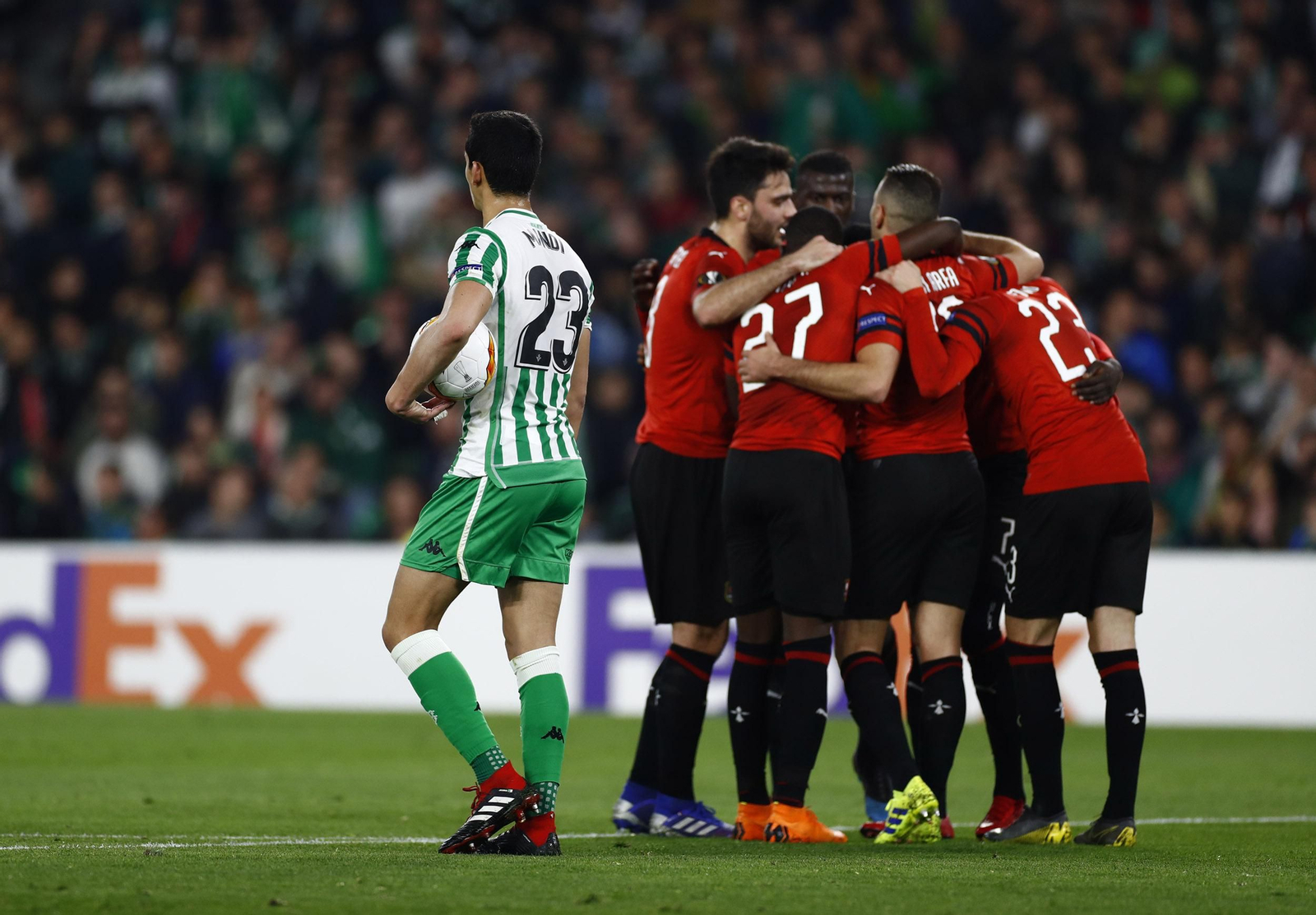 Las imágenes del Betis-Rennes