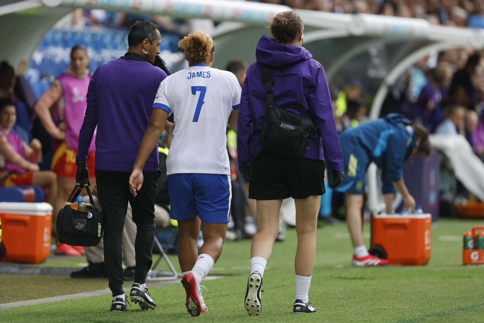 Las mejores imágenes de la final España - Inglaterra de la Eurocopa femenina