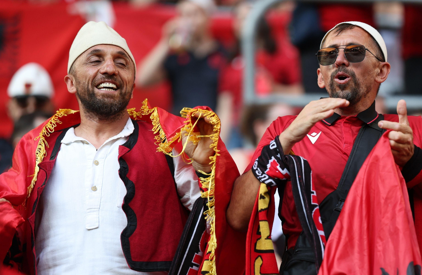 Las fotos del Albania - España