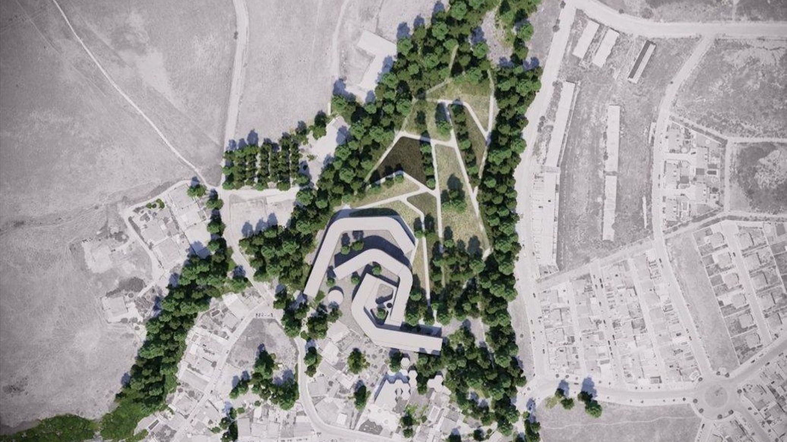 Plano del futuro centro social de El Cobre.