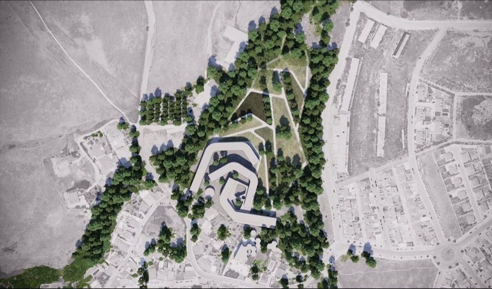 Plano del futuro nuevo centro social de El Cobre.