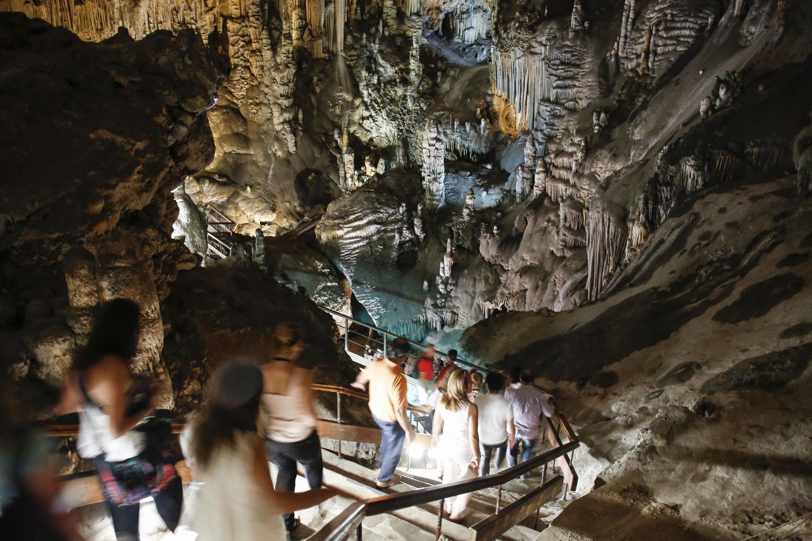Una de las imágenes de las Cuevas de Nerja