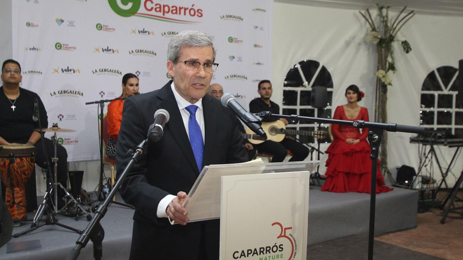 El director general de Caparrós Nature, Pedro Caparrós, durante su discurso.