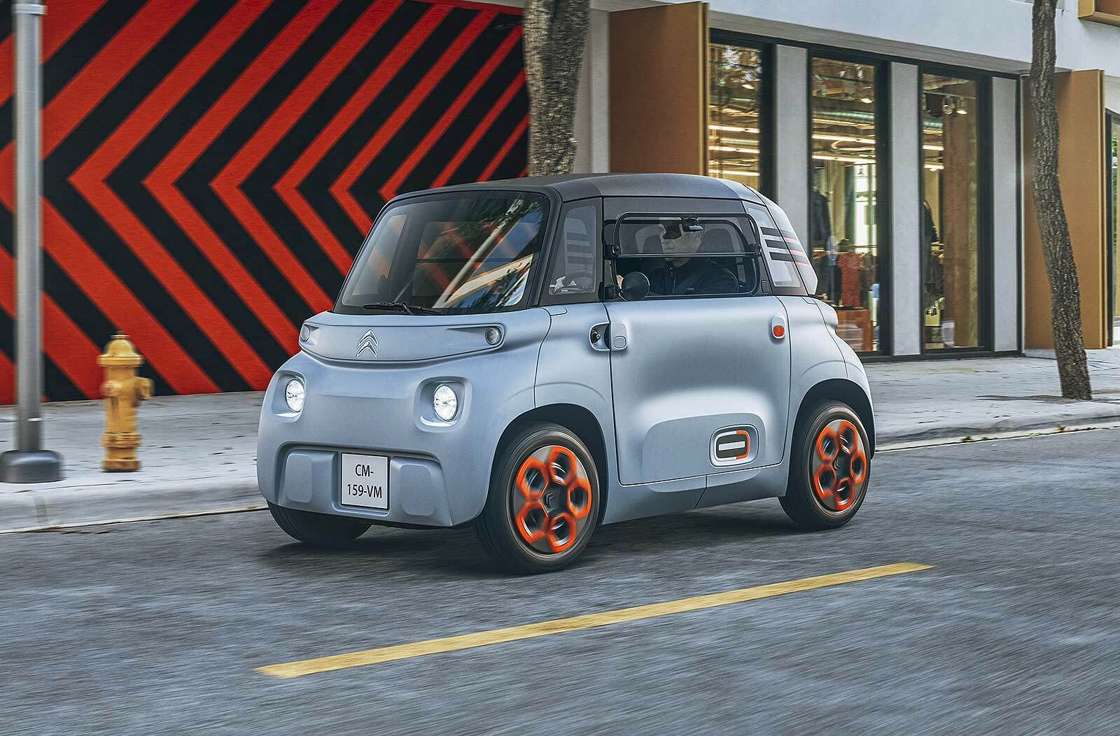 Así es el nuevo Citroën AMI, un pequeño vehículo eléctrico para dos personas.