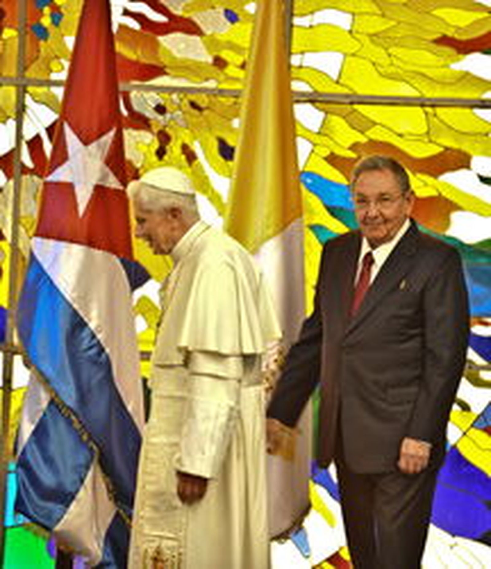 El Papa junto a Raúl Castro en Cuba.

Foto: Efe