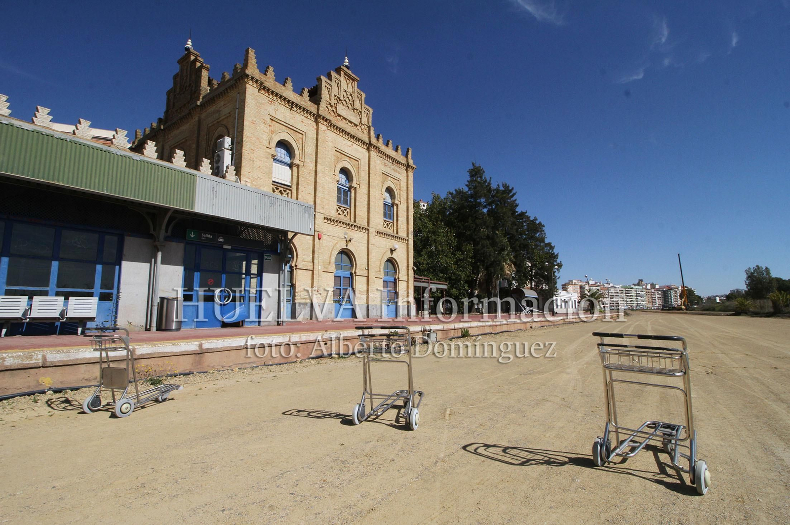 Imágenes del estado actual de la antigua Estación de Tren de Huelva