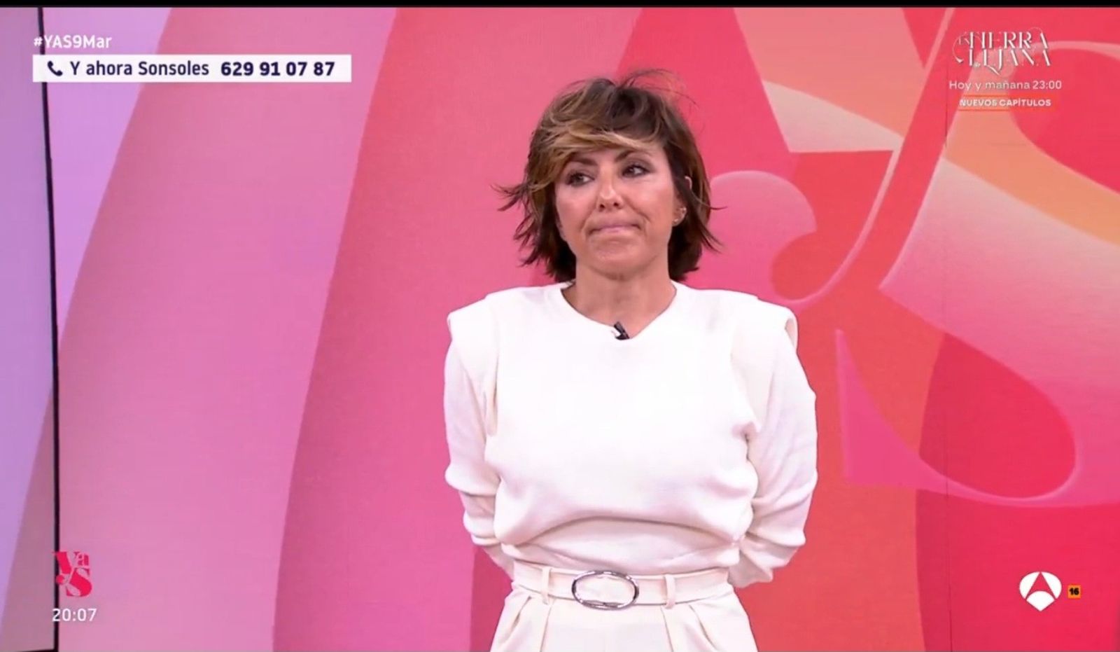 Sonsoles Ónega en su despedida de este lunes