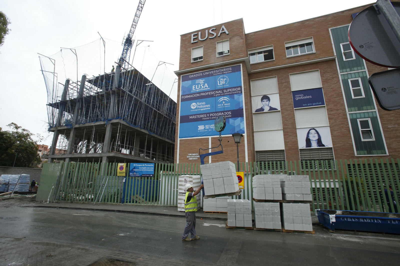 La obra de construcción de una residencia de estudiantes
