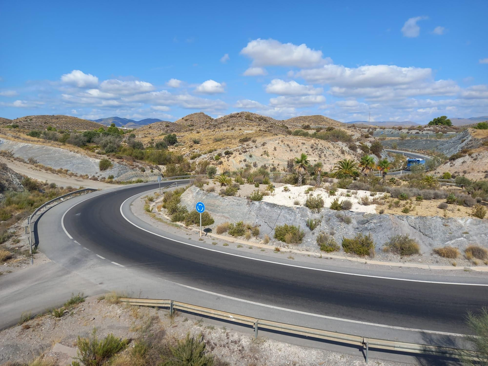 Glorieta de acceso a la Autovía del Almanzora.