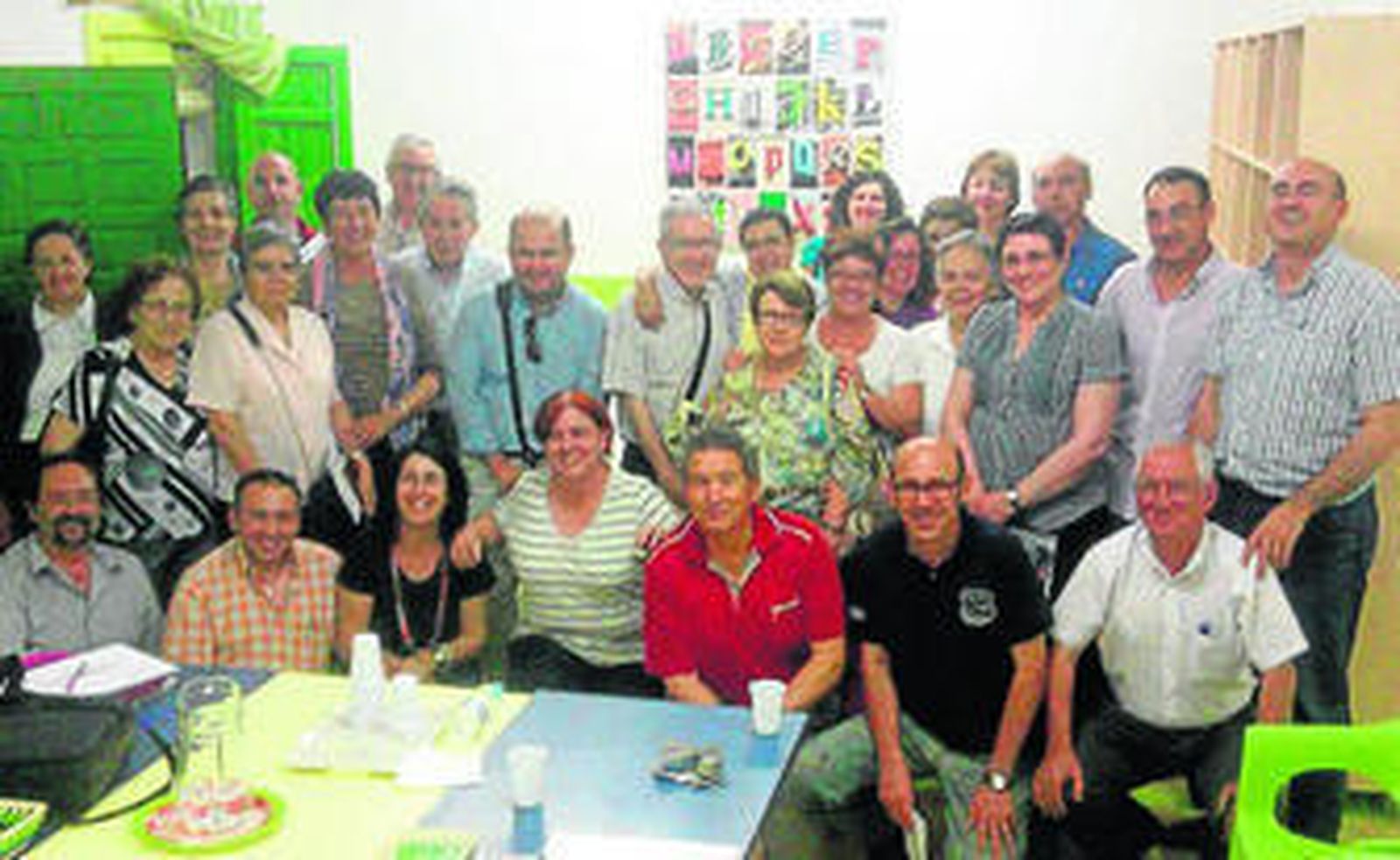 Los asociados de Noesso tras la celebración de la asamblea general.