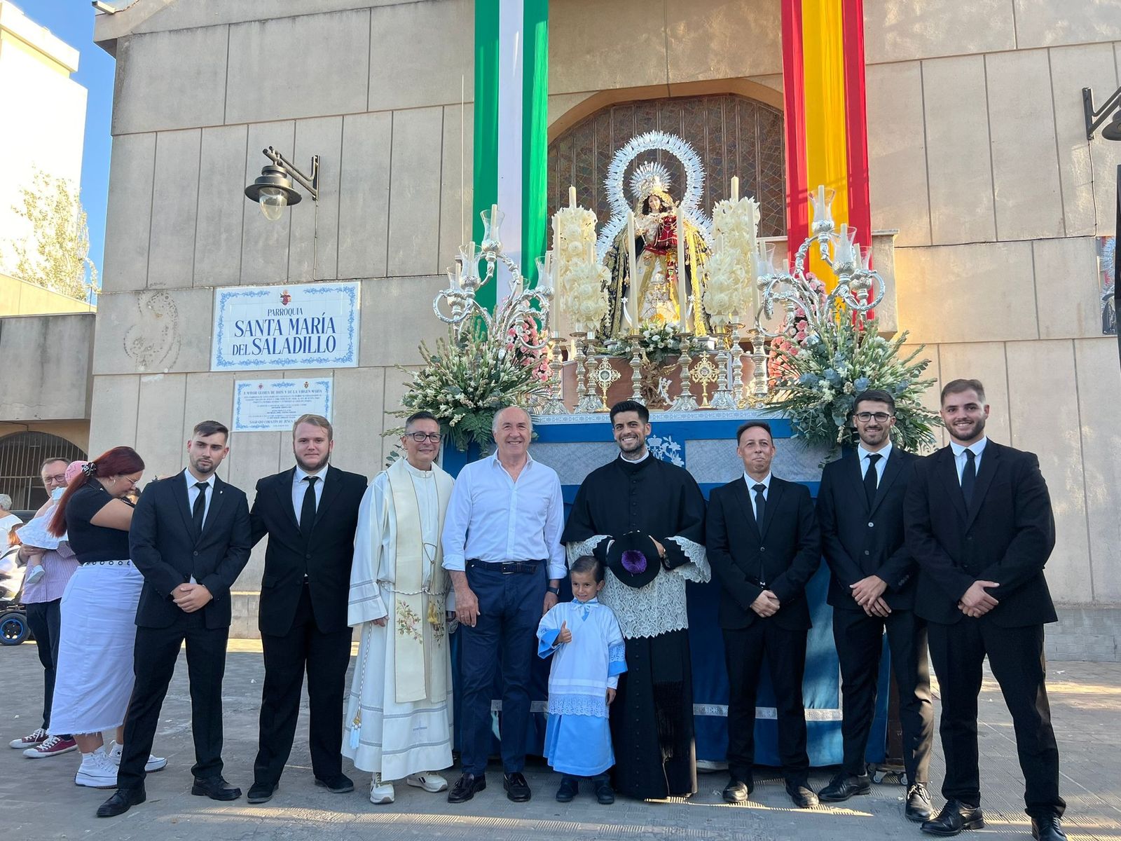 Santa María del Saladillo, en su parroquia.