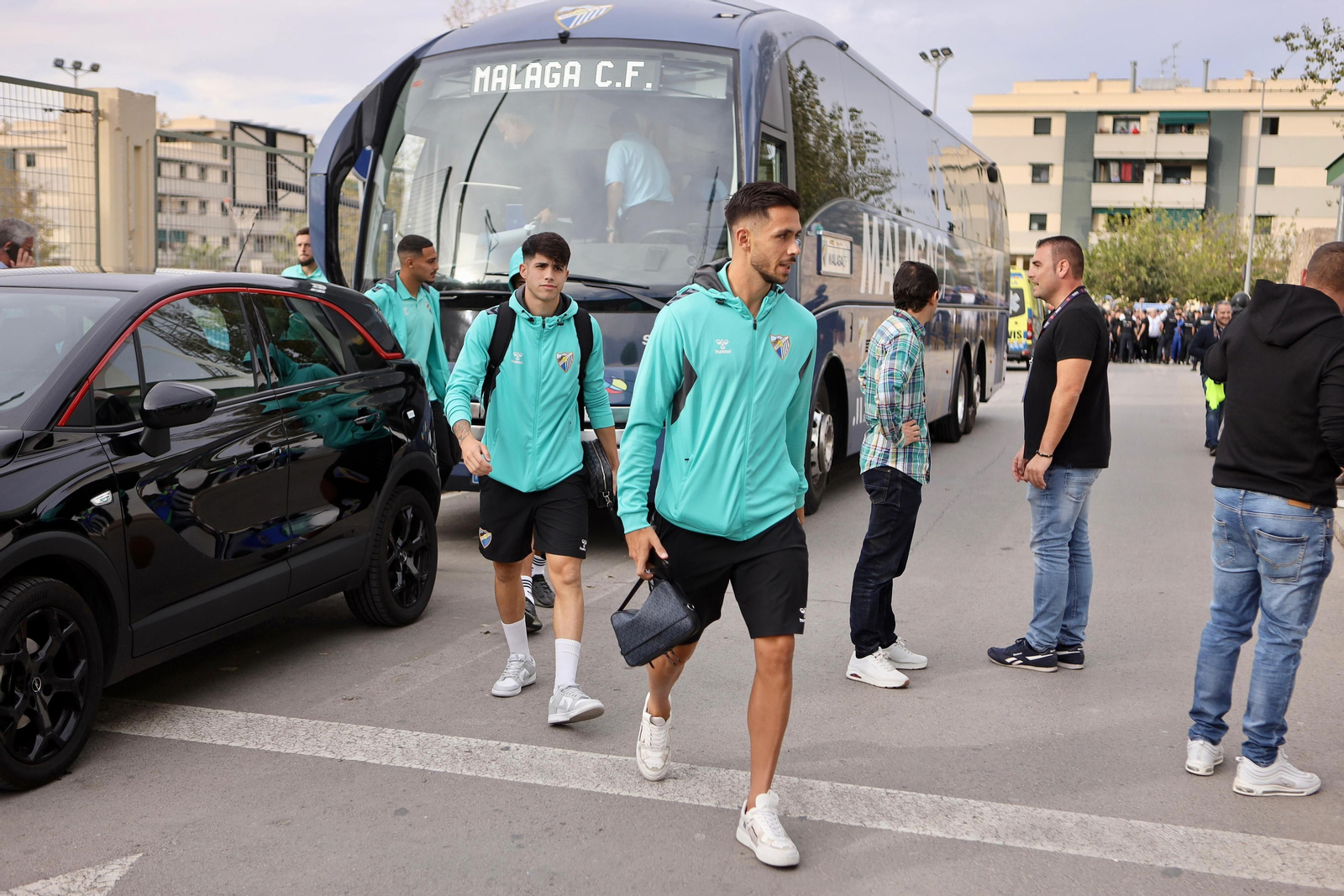 El recibimiento al Málaga CF en El Maulí
