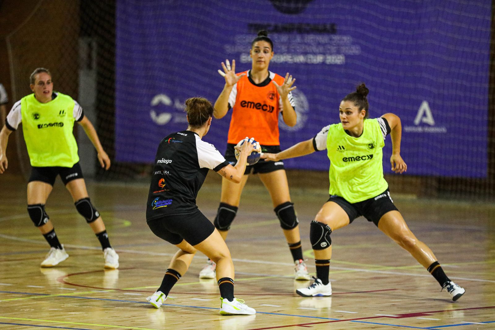 Entrenamiento del Costa del Sol Málaga en las instalaciones de Carranque.