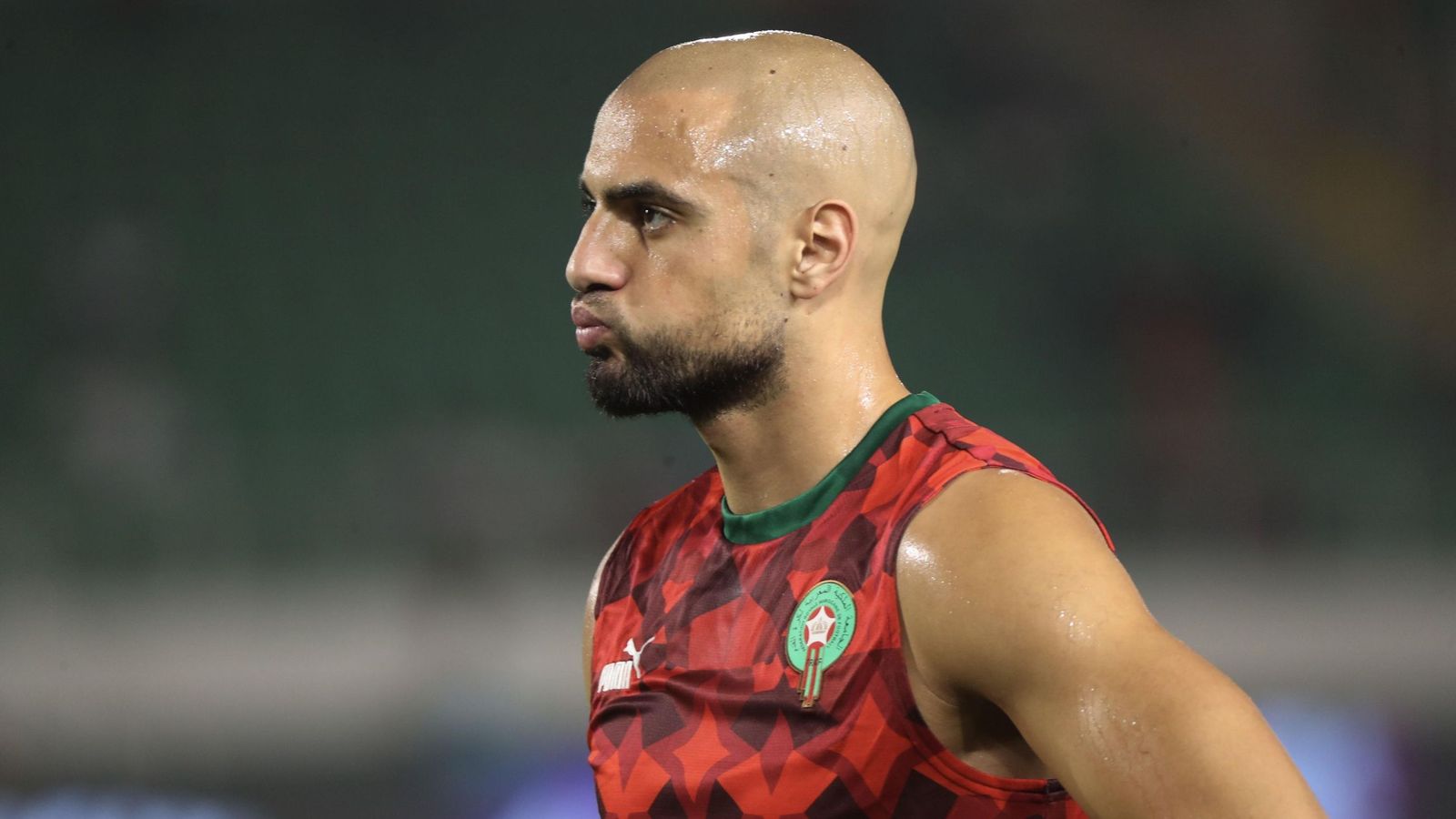 Sofyan Amrabat, con la selección marroquí.