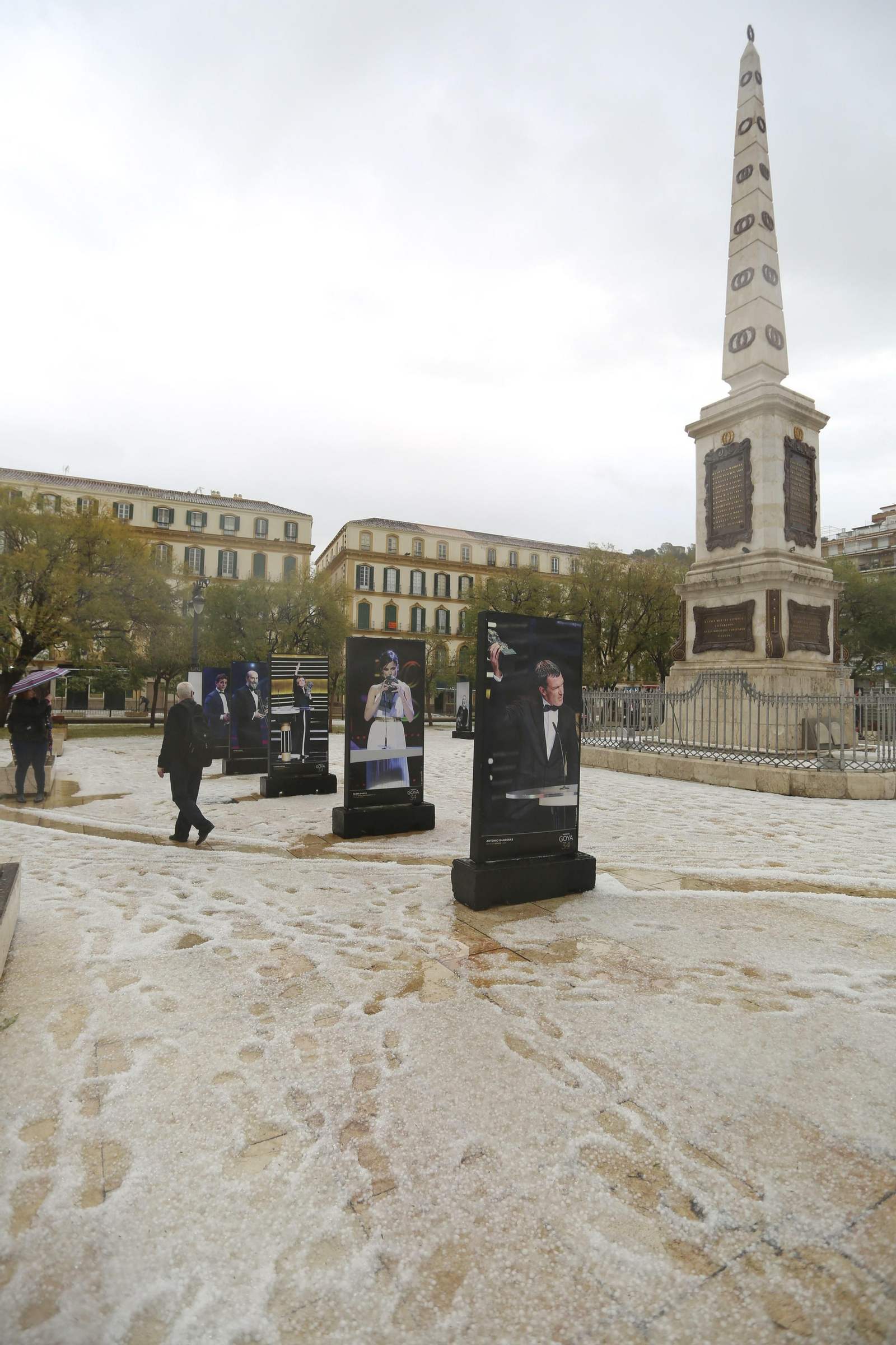 Fotos de la fuerte granizada registrada en Málaga