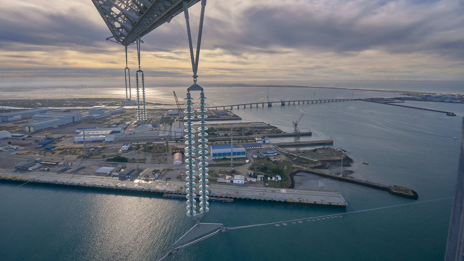 Vista desde la torre de Endesa en Puerto Real.