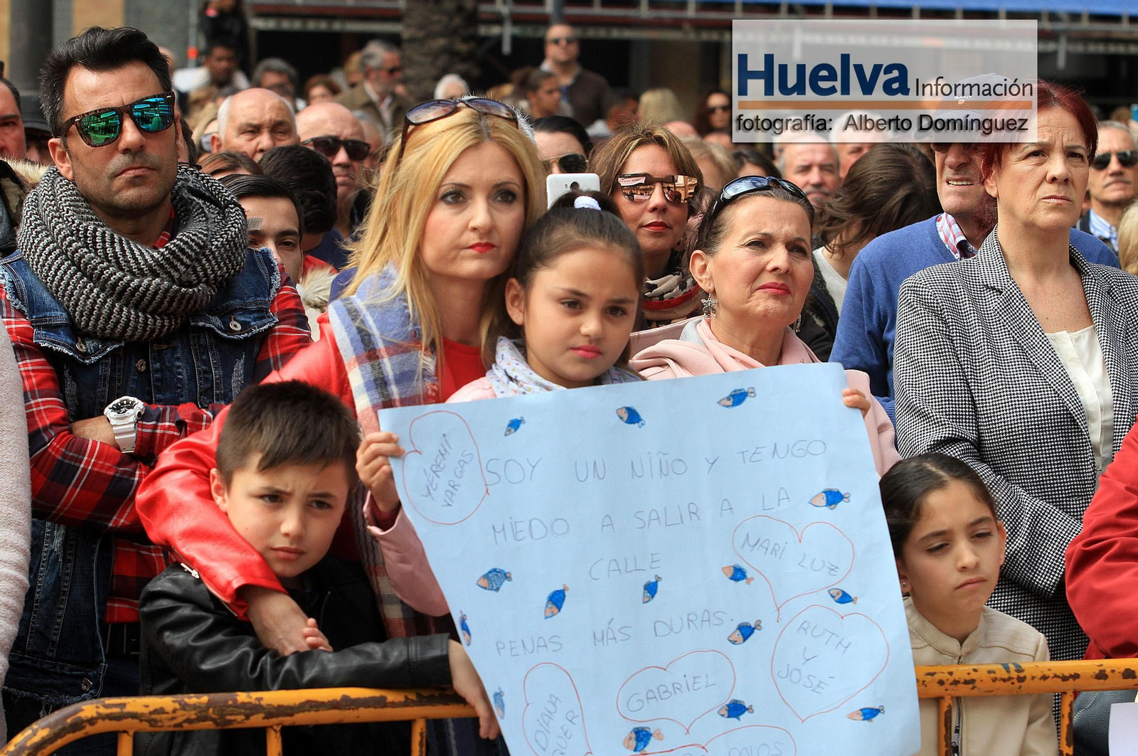 Imágenes de la manifestación contra la derogación de la prisión permanente revisable celebrada en Huelva