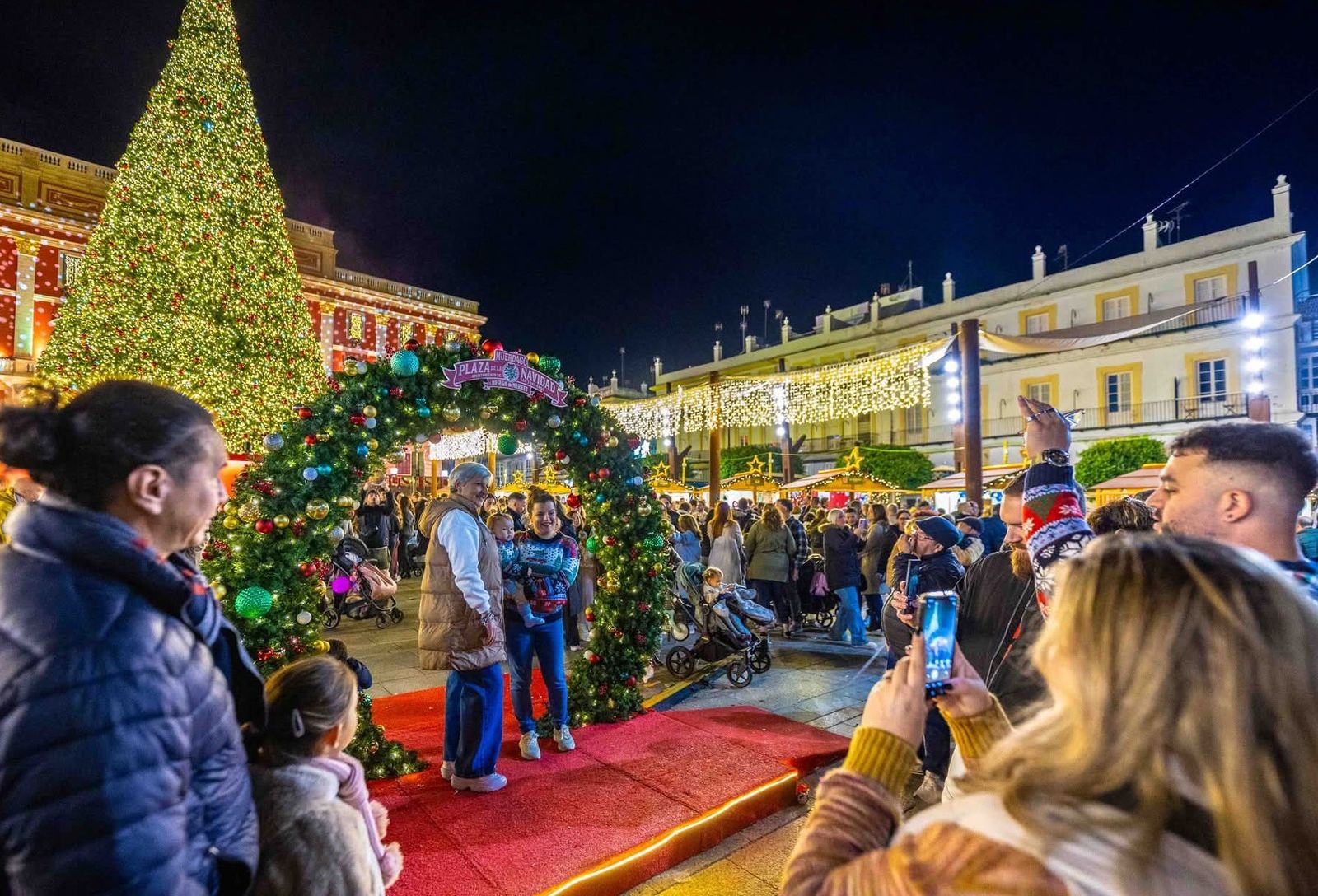Photocall navideño en San Fernando