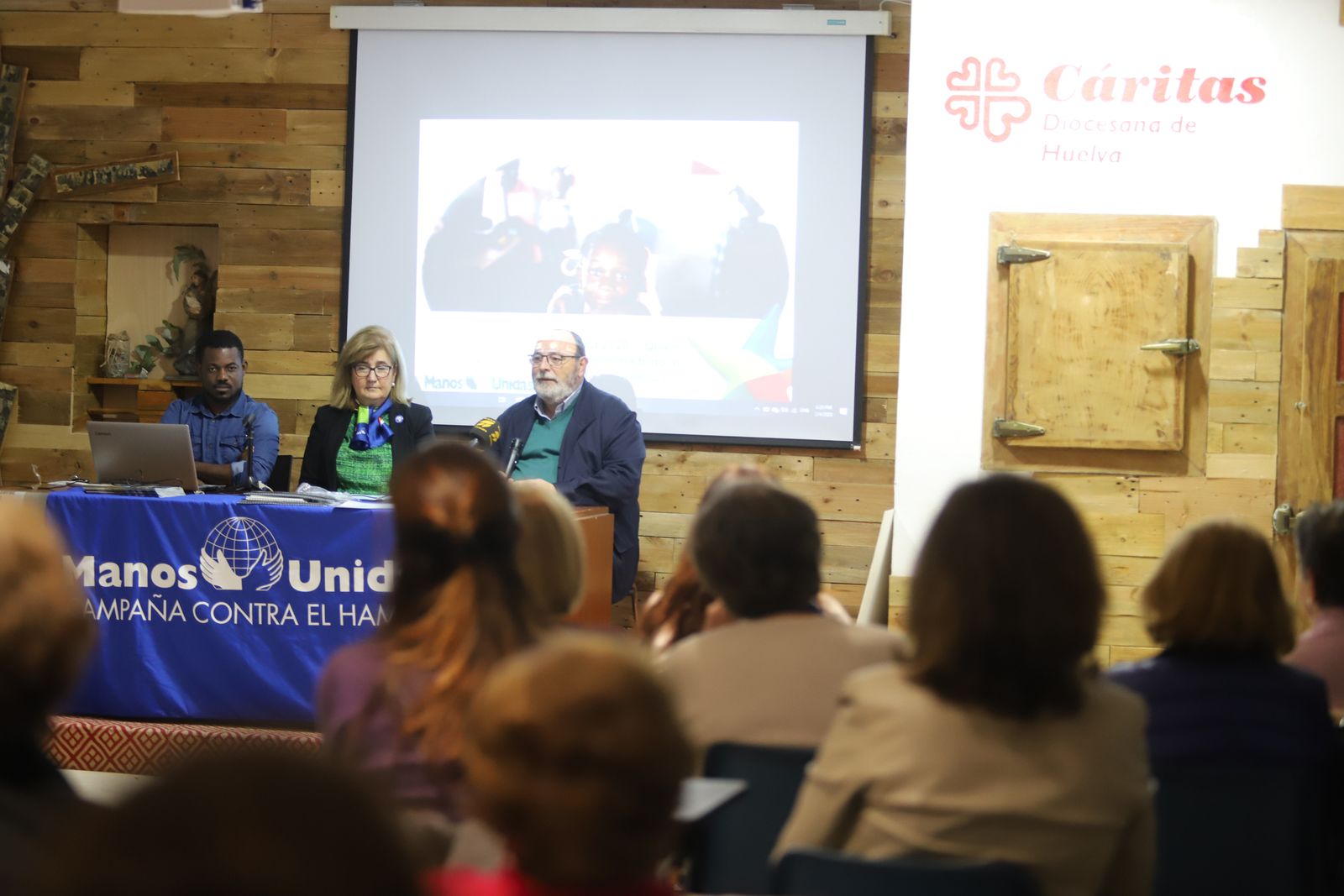 Un momento del acto de inicio de la campaña de Manos Unidas.